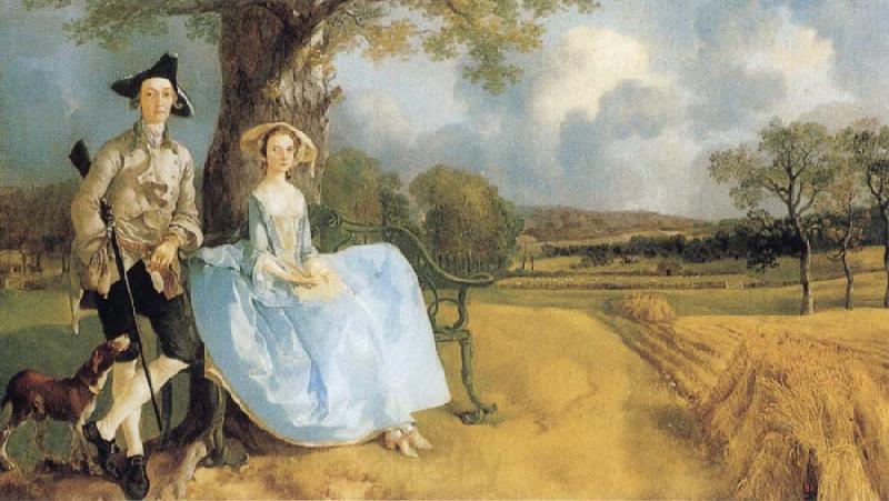 Thomas Gainsborough Robert Andrews and his Wife Frances France oil painting art